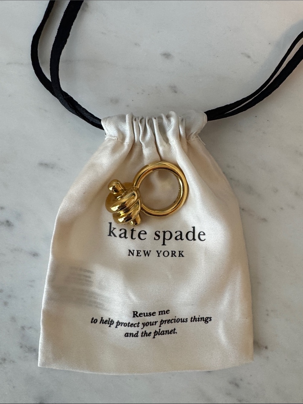New Kate Spade Ropes and Knots Ring